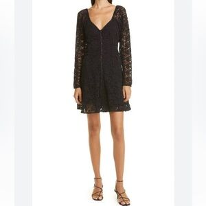 ByTimo Elegant Black Lace Floral Dress size L